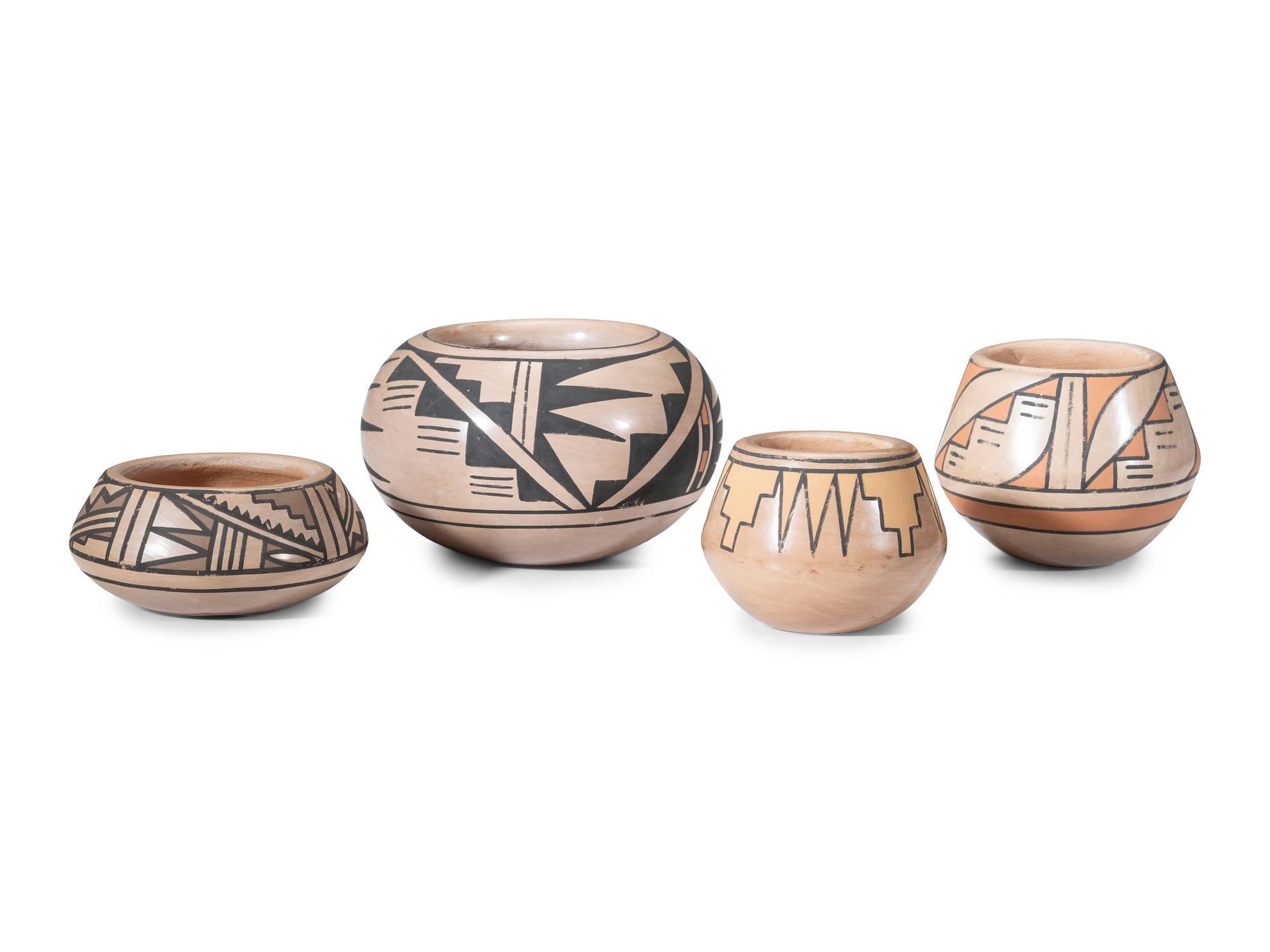 Miniature Polychrome Pottery Jars