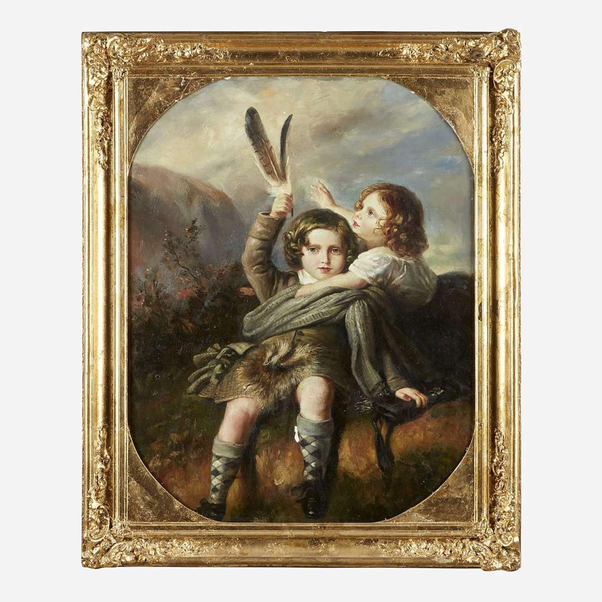 After Franz Xaver Winterhalter (German, 1805–1873) Prince Alfred (future Duke of Saxe-Coburg and Gotha) and Princess Helena (future Princess of Schleswig-Holstein) as Children