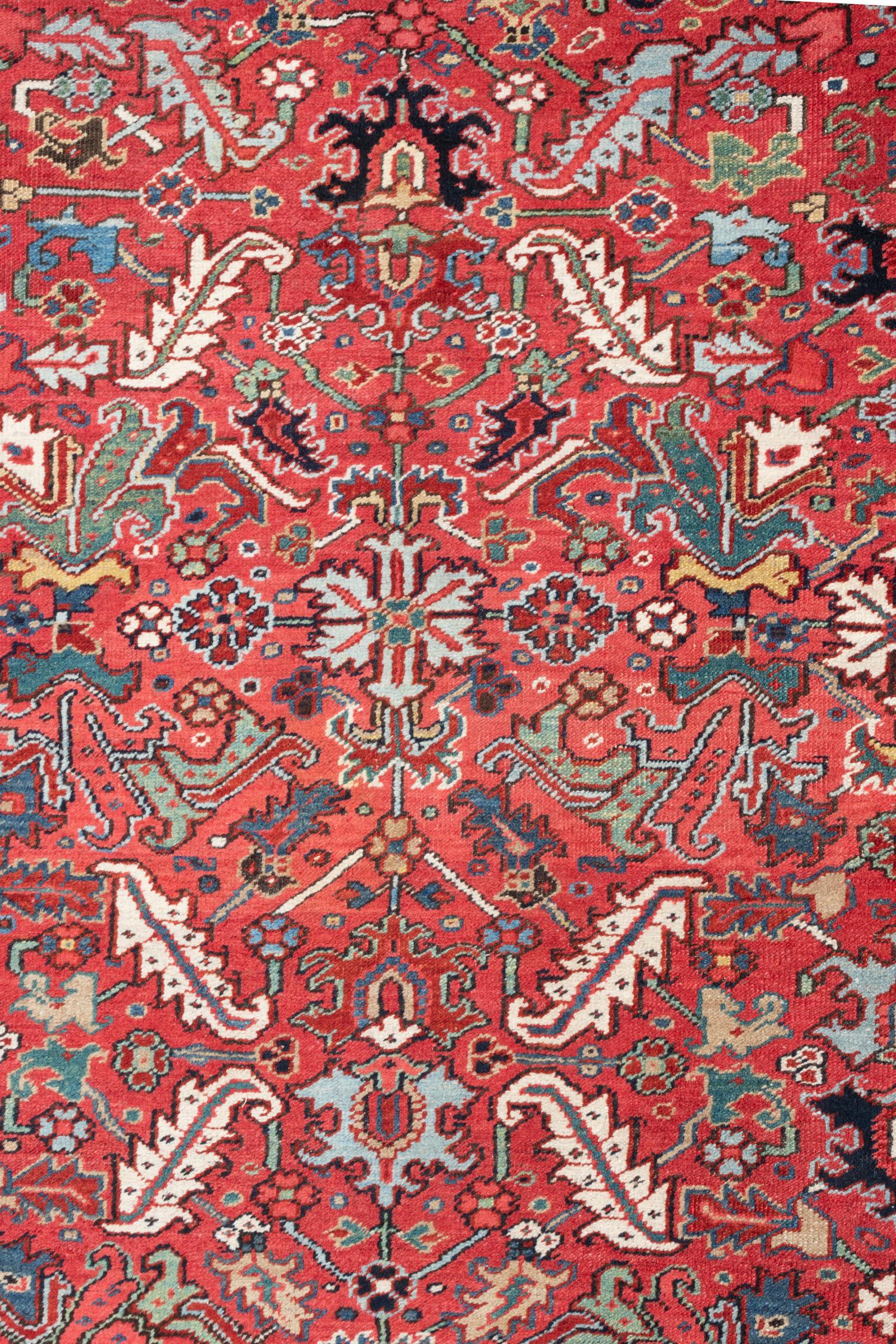 A Heriz Wool Rug