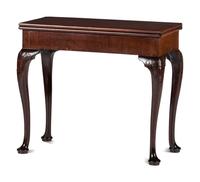 A George III Carved Mahogany Games Table