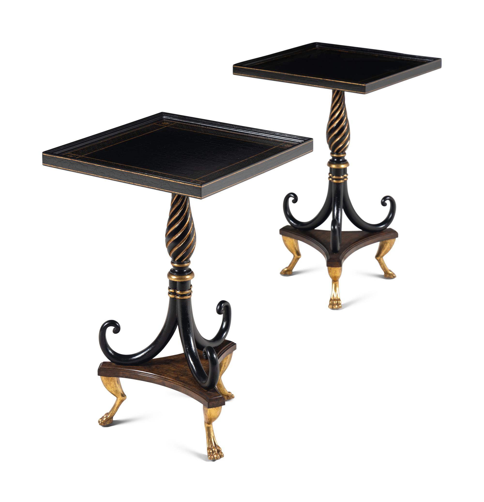 A Pair of Ebanista Savoy Side Tables