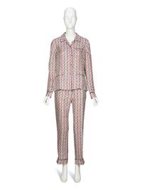 PRADA, PRINTED SILK TWILL PAJAMA ENSEMBLE