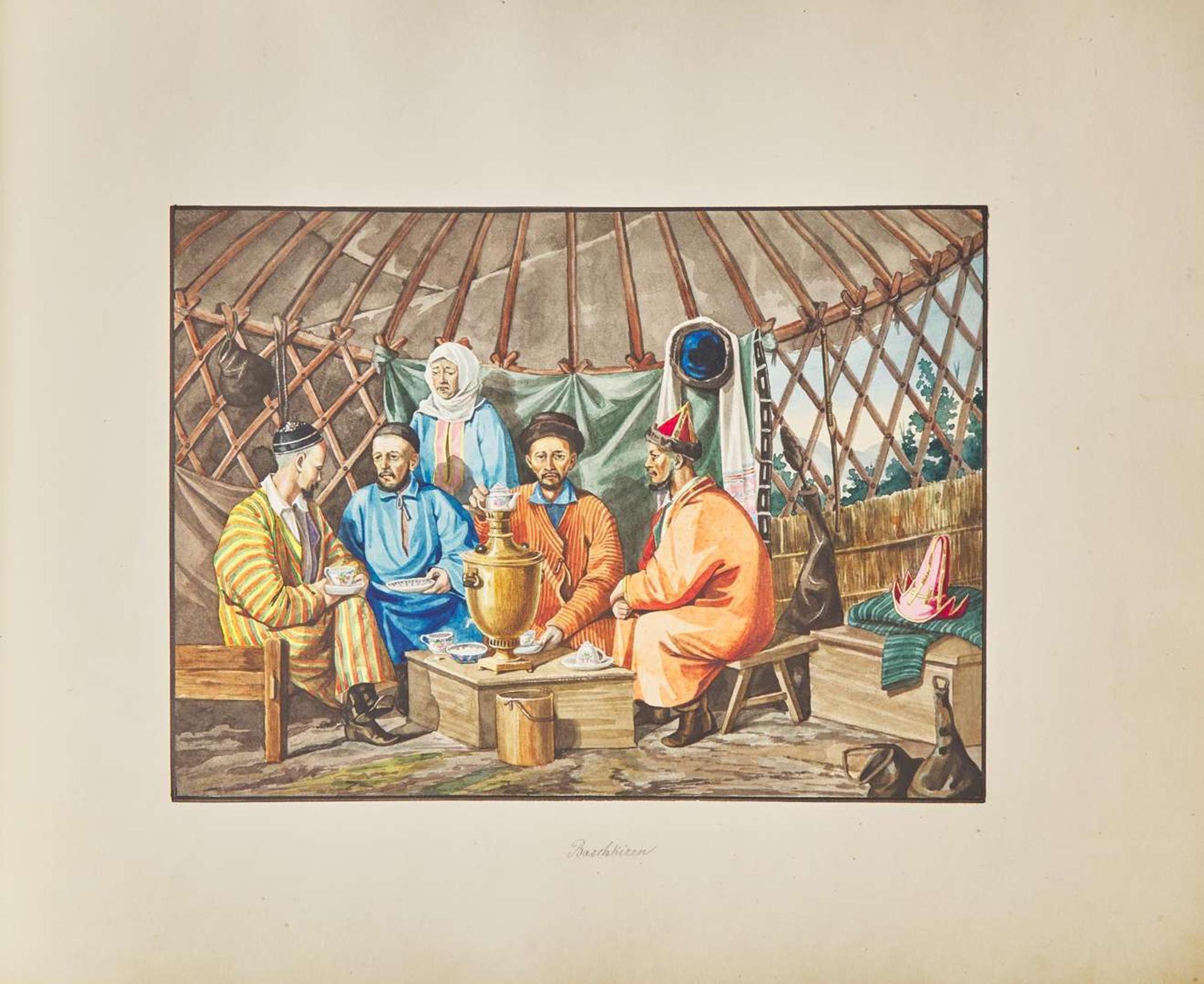 [Travel & Exploration] [Russia] Heuser, J.M., et al.: Album of Original Illustrations Depicting the Peoples of the Russian Empire