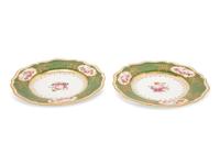 A Pair of Coalport Porcelain Dessert Plates
