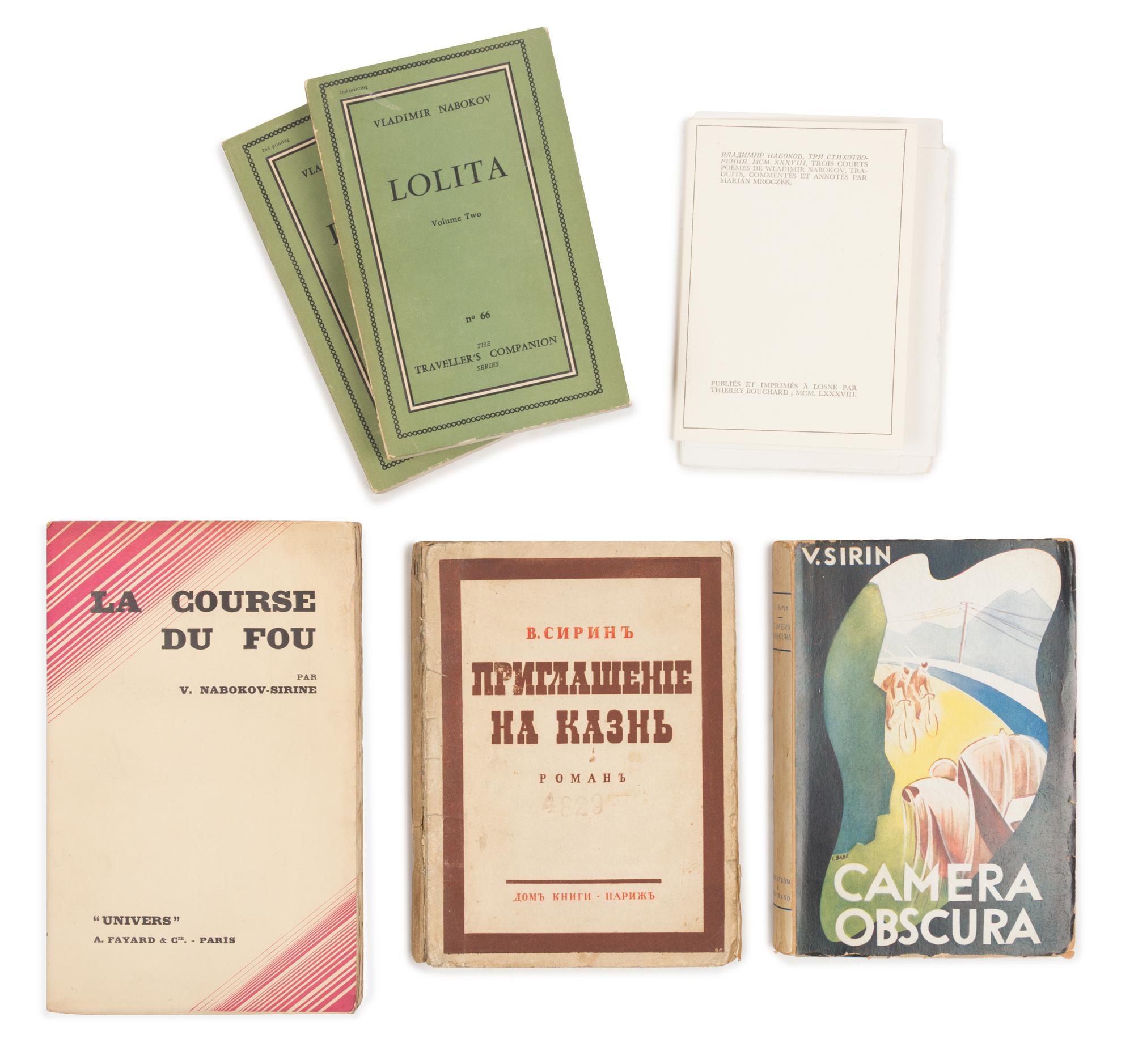 NABOKOV, Vladimir (1899-1977). A group of works in wrappers.