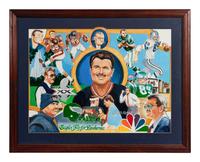 A Group of Theee Mike Ditka Artworks Formerly Displayed at Mike Ditka’s Restaurant