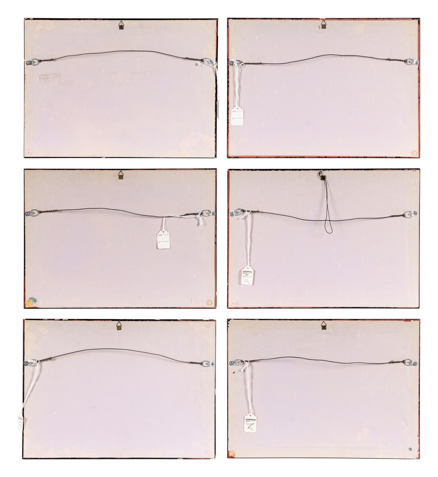 A Group of Six Chinese Export Pith Paintings