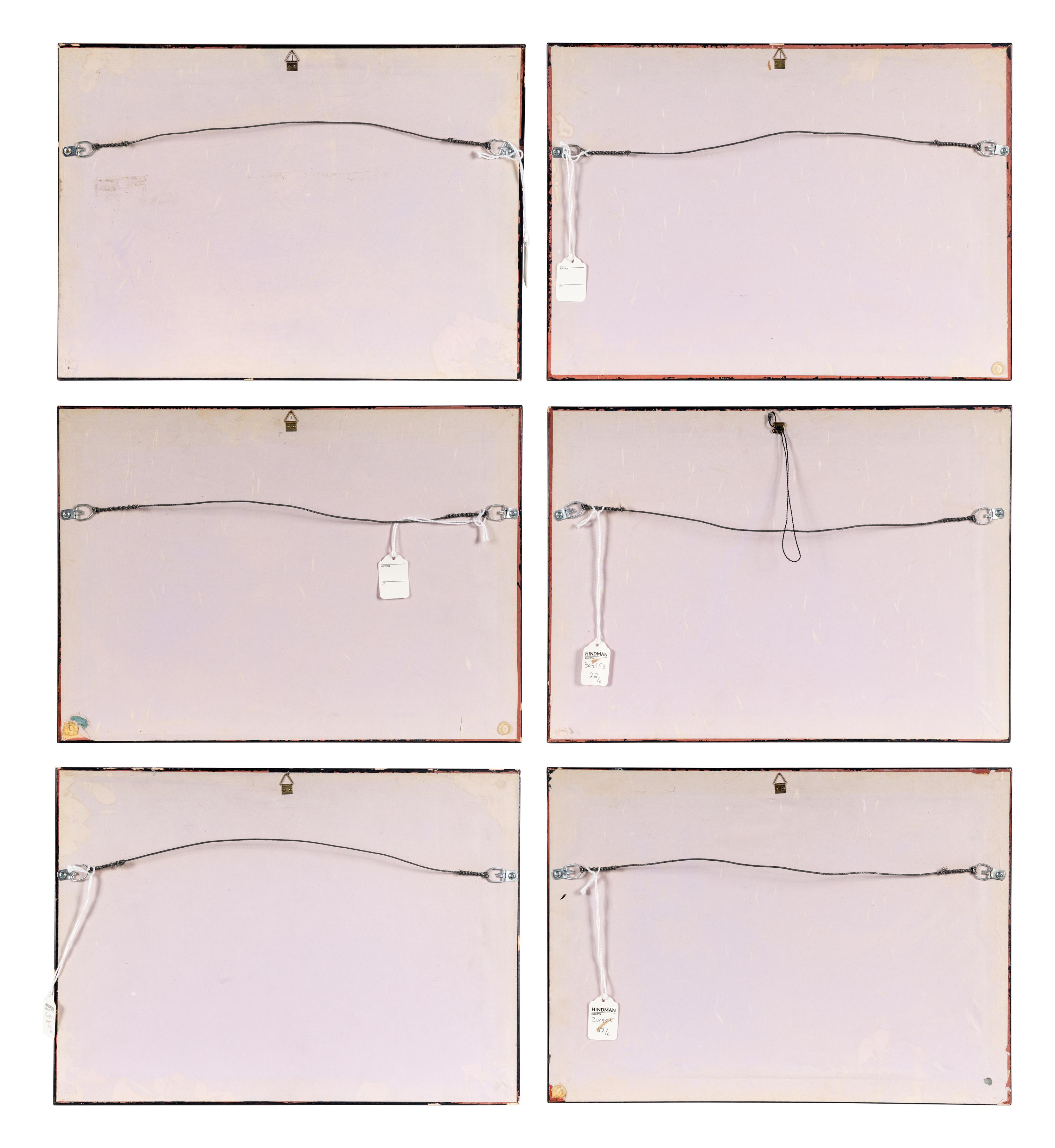 A Group of Six Chinese Export Pith Paintings