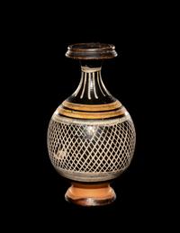 An Apulian Gnathian-Ware Lattice Pattern Bottle
