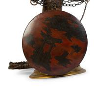 A Taxidermy Cayman Crocodile with Gong — 20TH CENTURY