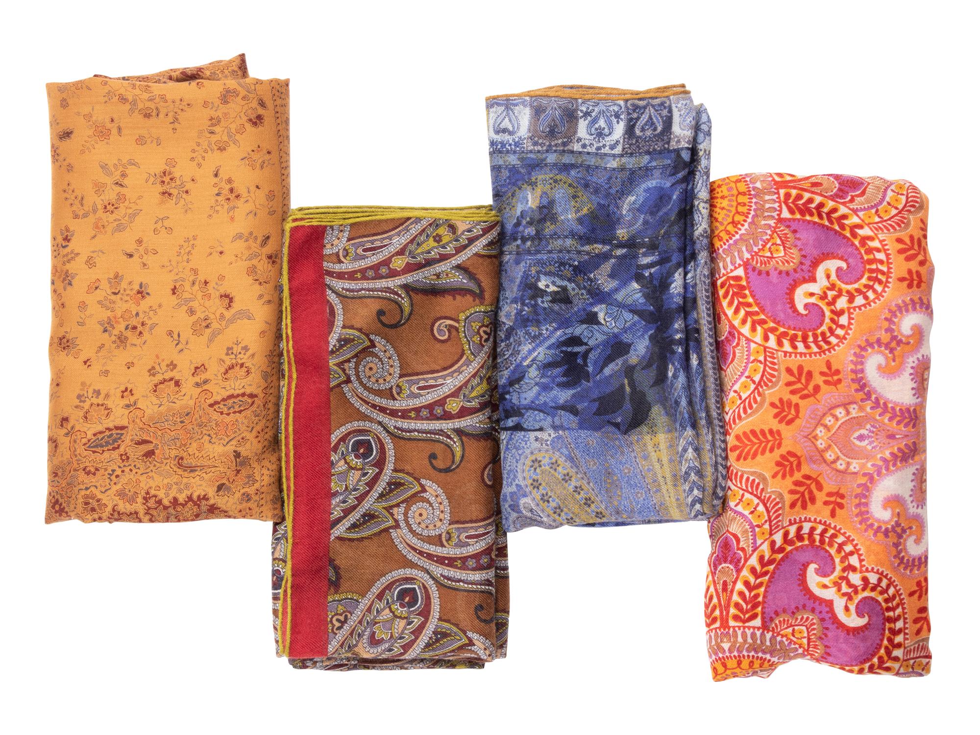 Four Loro Piana Cashmere Scarves
