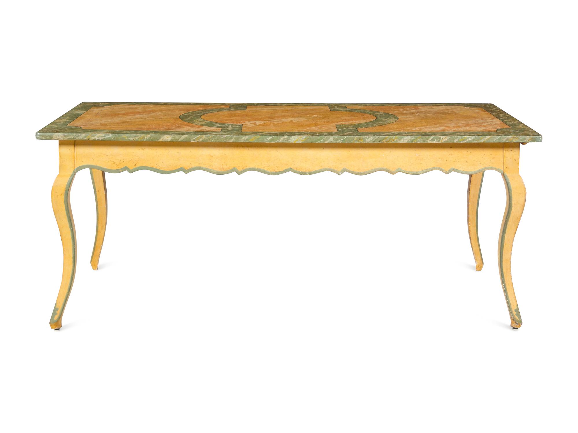 An Italian Painted Center Table