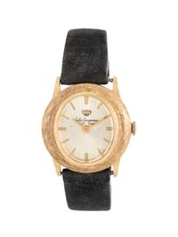 JULES JURGENSEN, 14K YELLOW GOLD WRISTWATCH