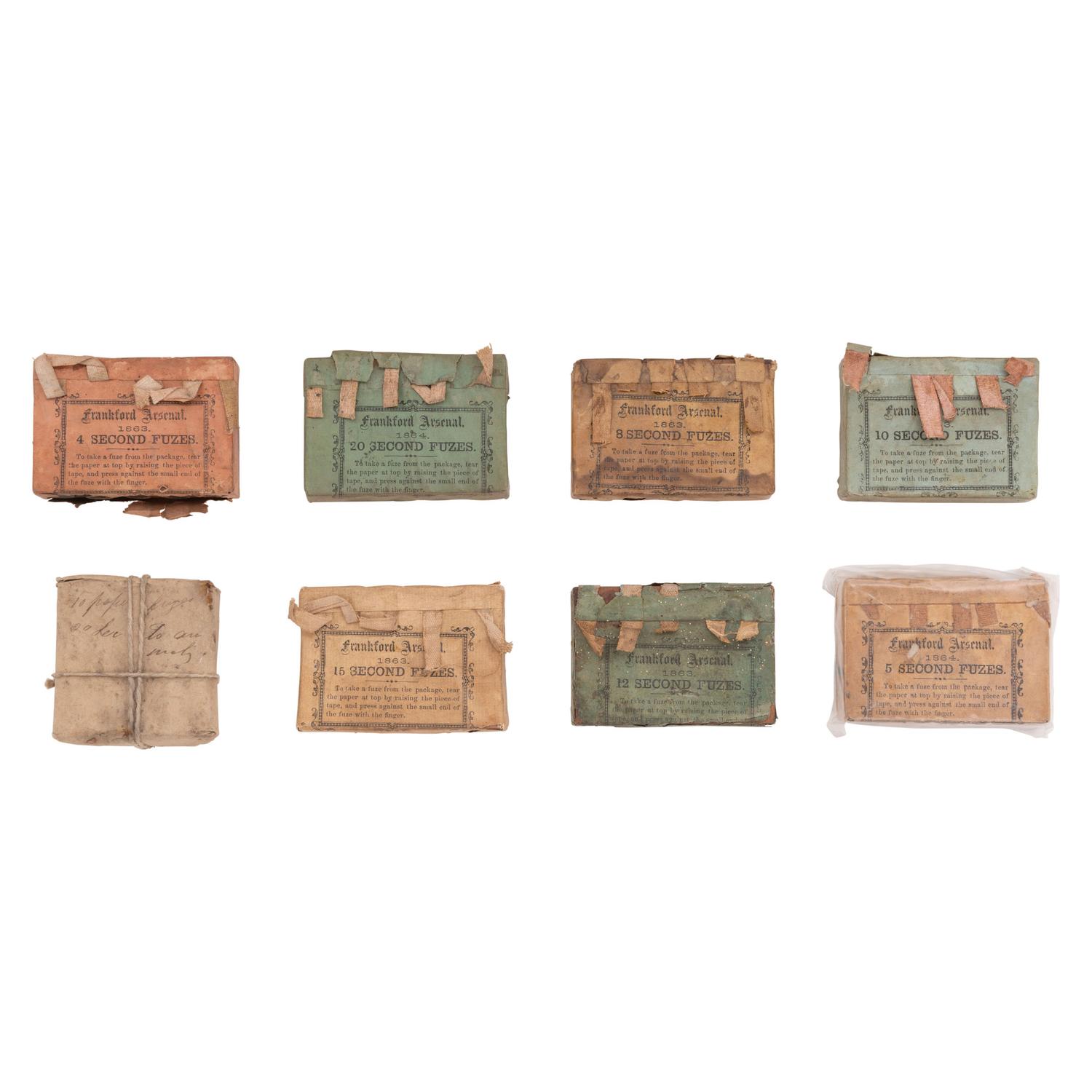 8 Packets of Civil War Era Artillery Fuses