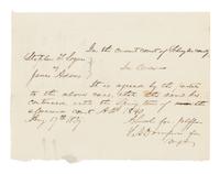 [Presidential] Lincoln, Abraham, and Stephen A. Douglas. Autograph Document, signed