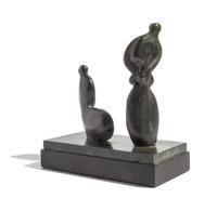 Henry Moore, (British, 1898-1986), Seated and Standing Figures, 1983