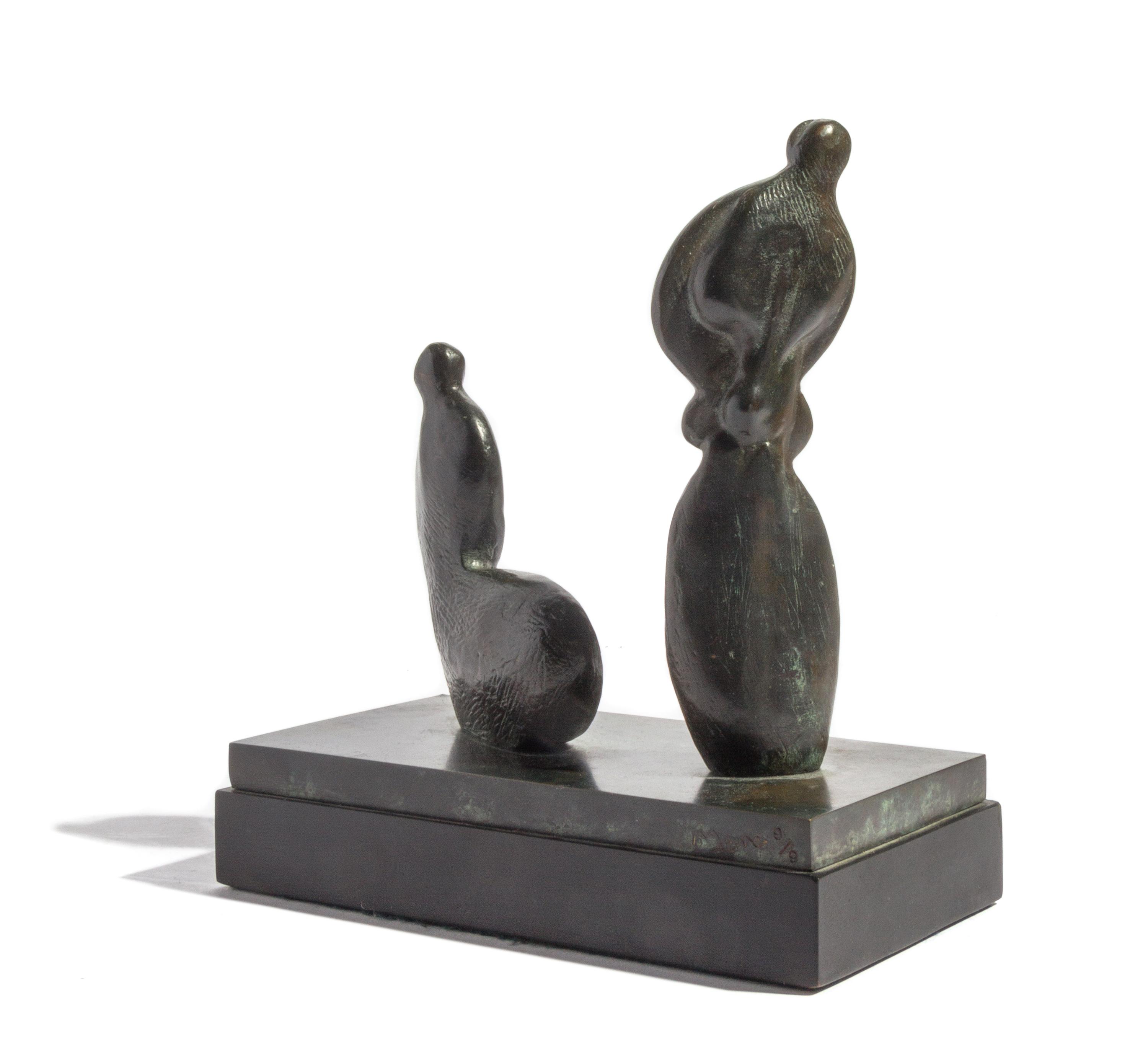 Henry Moore, (British, 1898-1986), Seated and Standing Figures, 1983