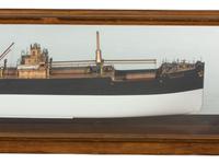 A Painted Wood Cased Half Model of the Polyktor SS