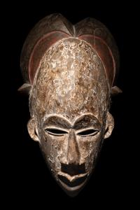 Two Baule Wood Masks (Mblo)