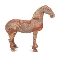 A Han Style Pottery Horse