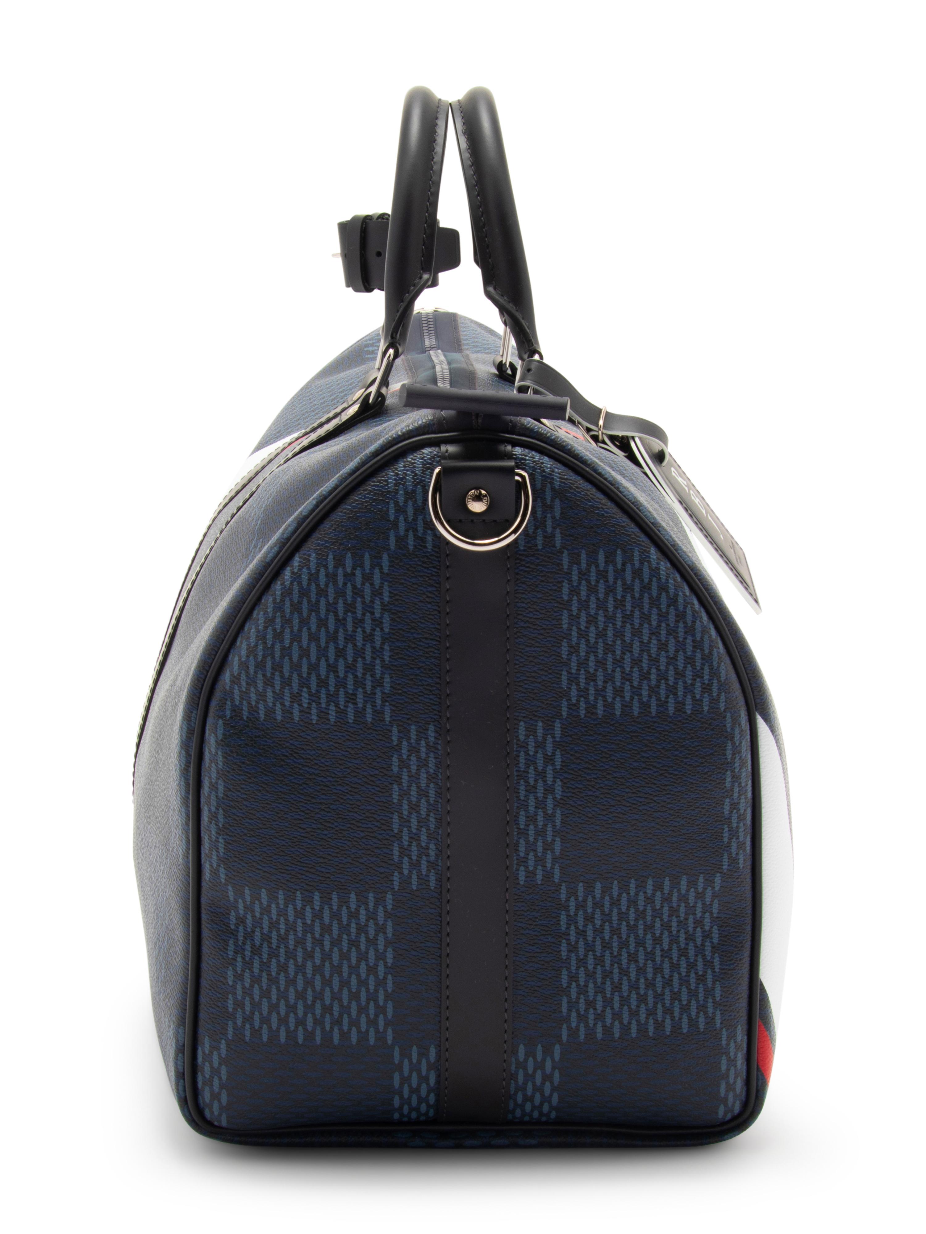 Louis Vuitton Keepall Bandoulière 45 in Latitude Damier Cobalt, America's Cup, 2017
