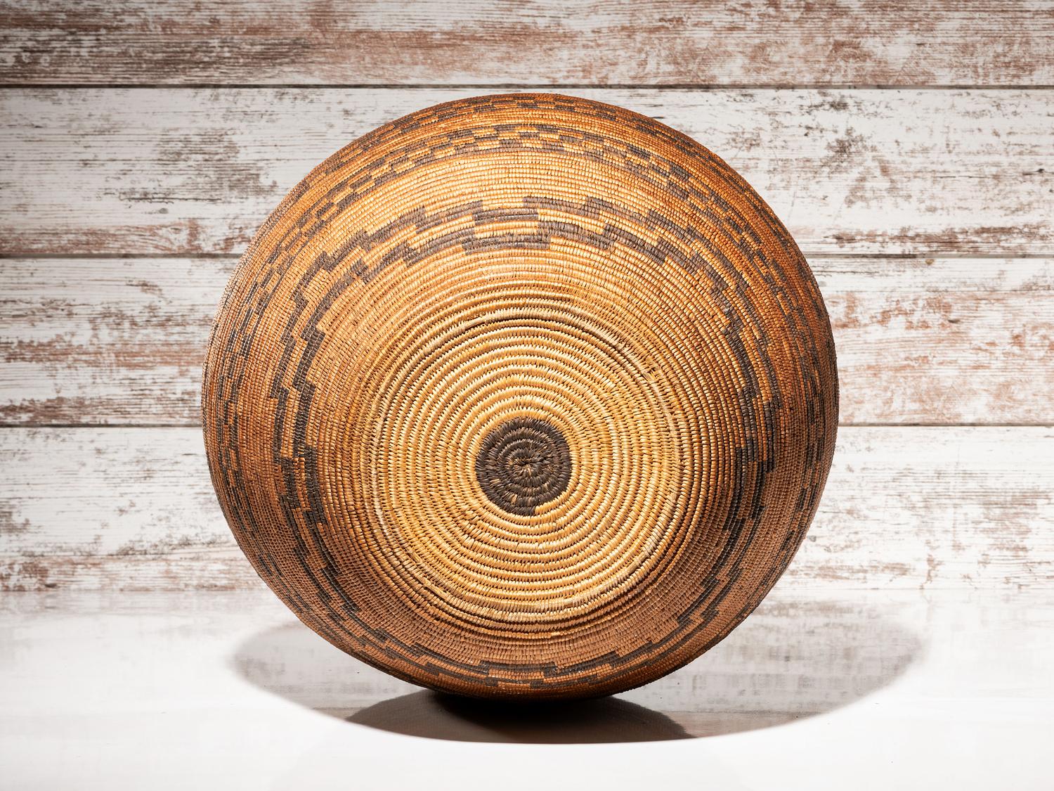 Apache Figural Basketry Olla