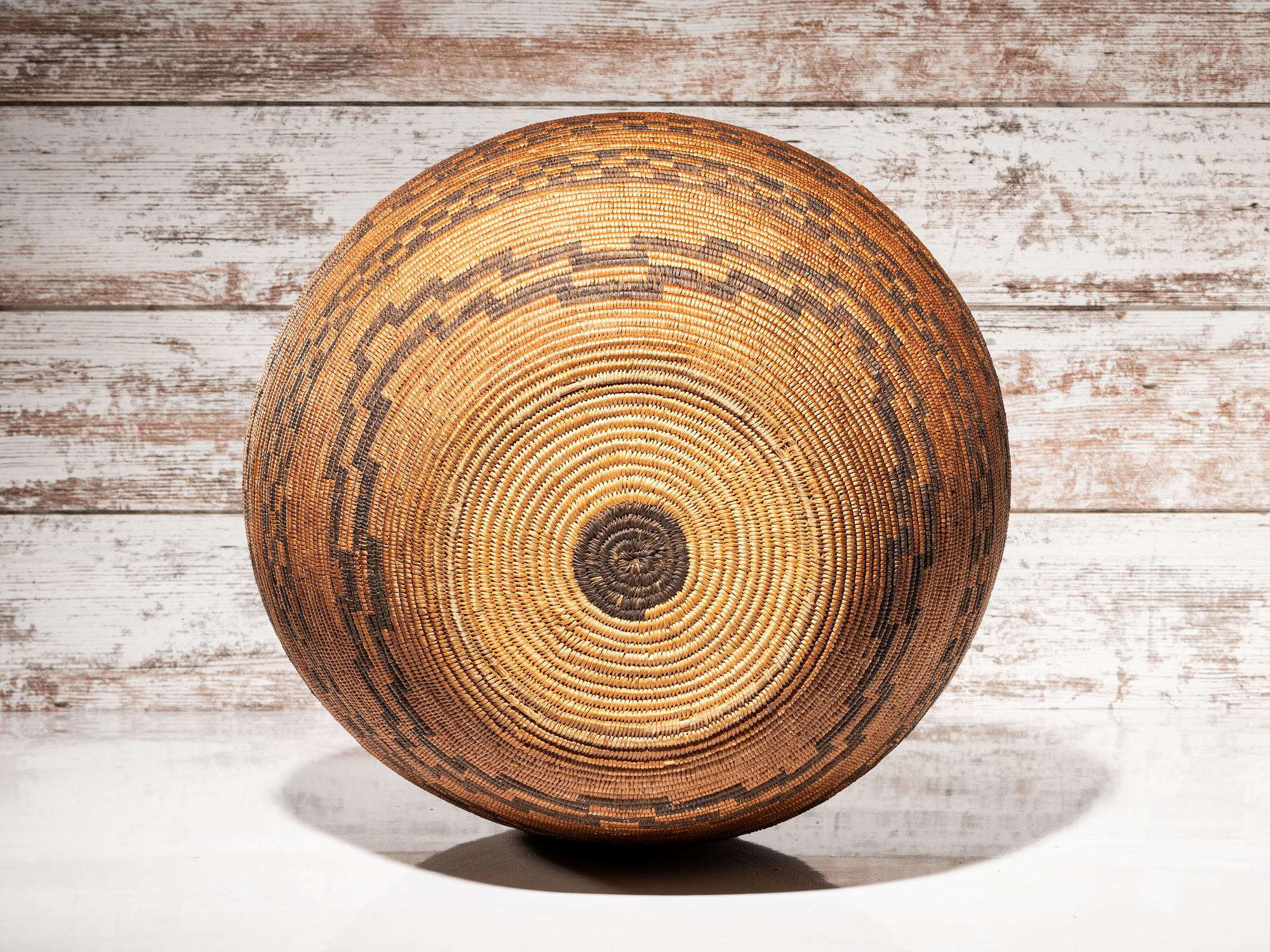 Apache Figural Basketry Olla