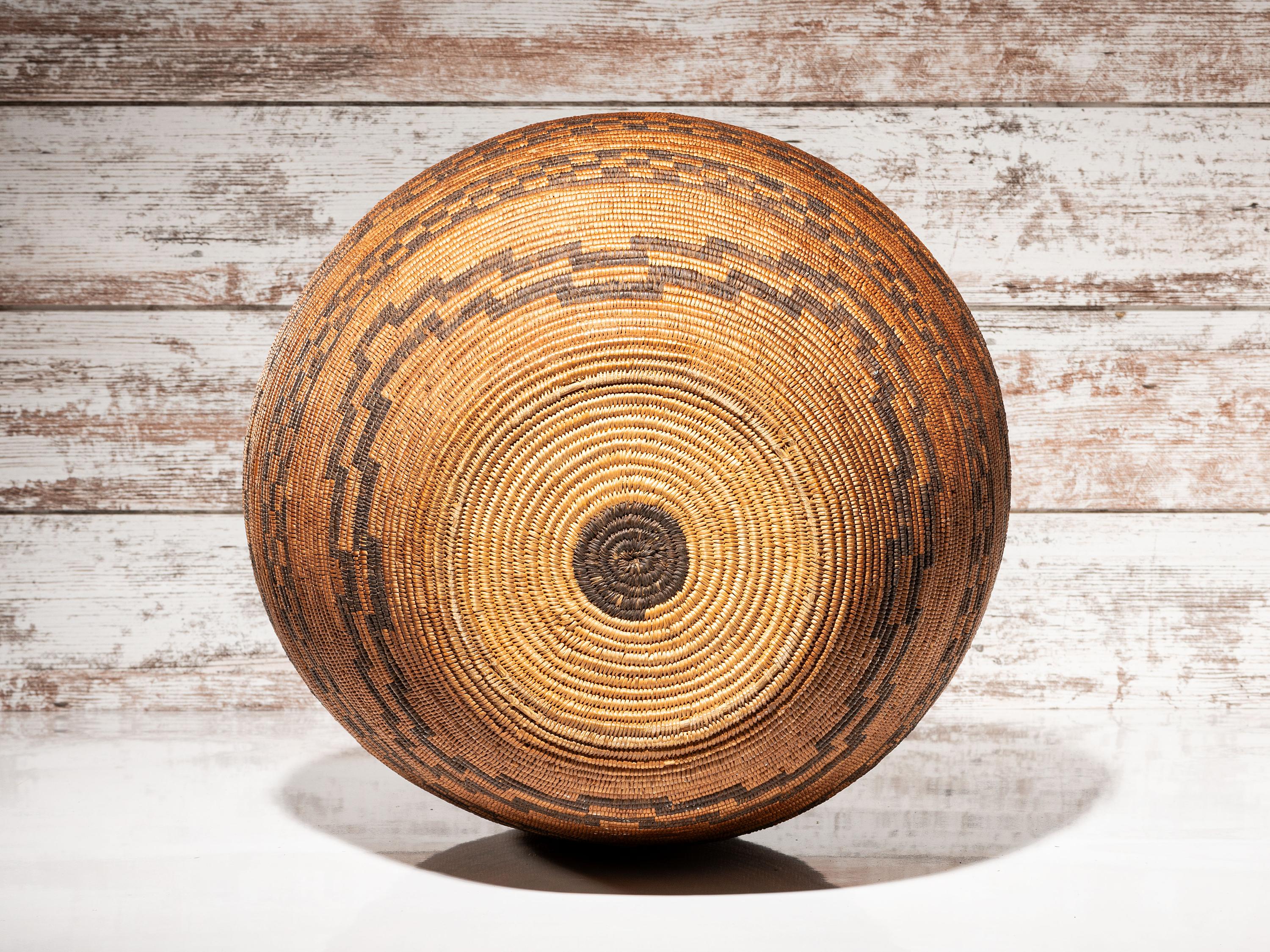 Apache Figural Basketry Olla