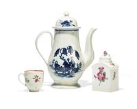 A Group of English Soft-Paste and German Hard-Paste Porcelain Table Articles