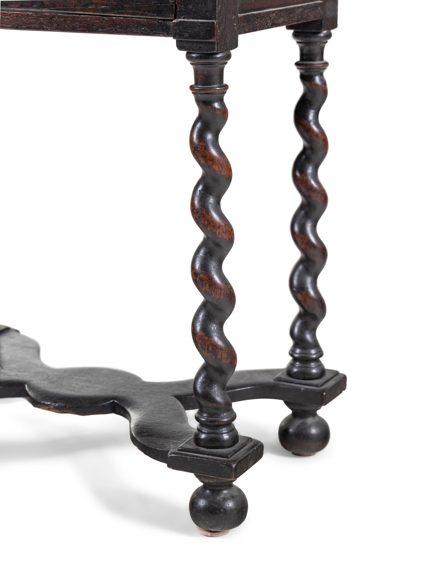 A William and Mary Oak Side Table