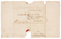 WASHINGTON, George (1732-1799), President. Autograph free frank ("G:o Washington"), as Commander-in-Chief of the Continental Army. An address panel to "Lieutenant Colonel White, 4th Regiment Light Dragoons Lancaster" [Anthony Walton White], 10 February 1779.