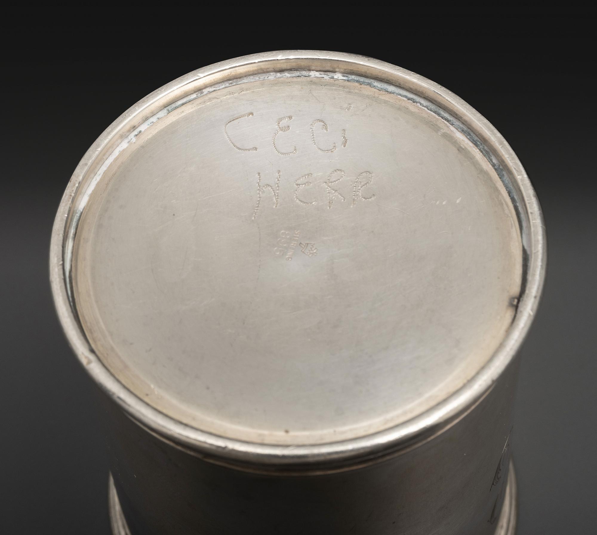Three Silver Julep Cups