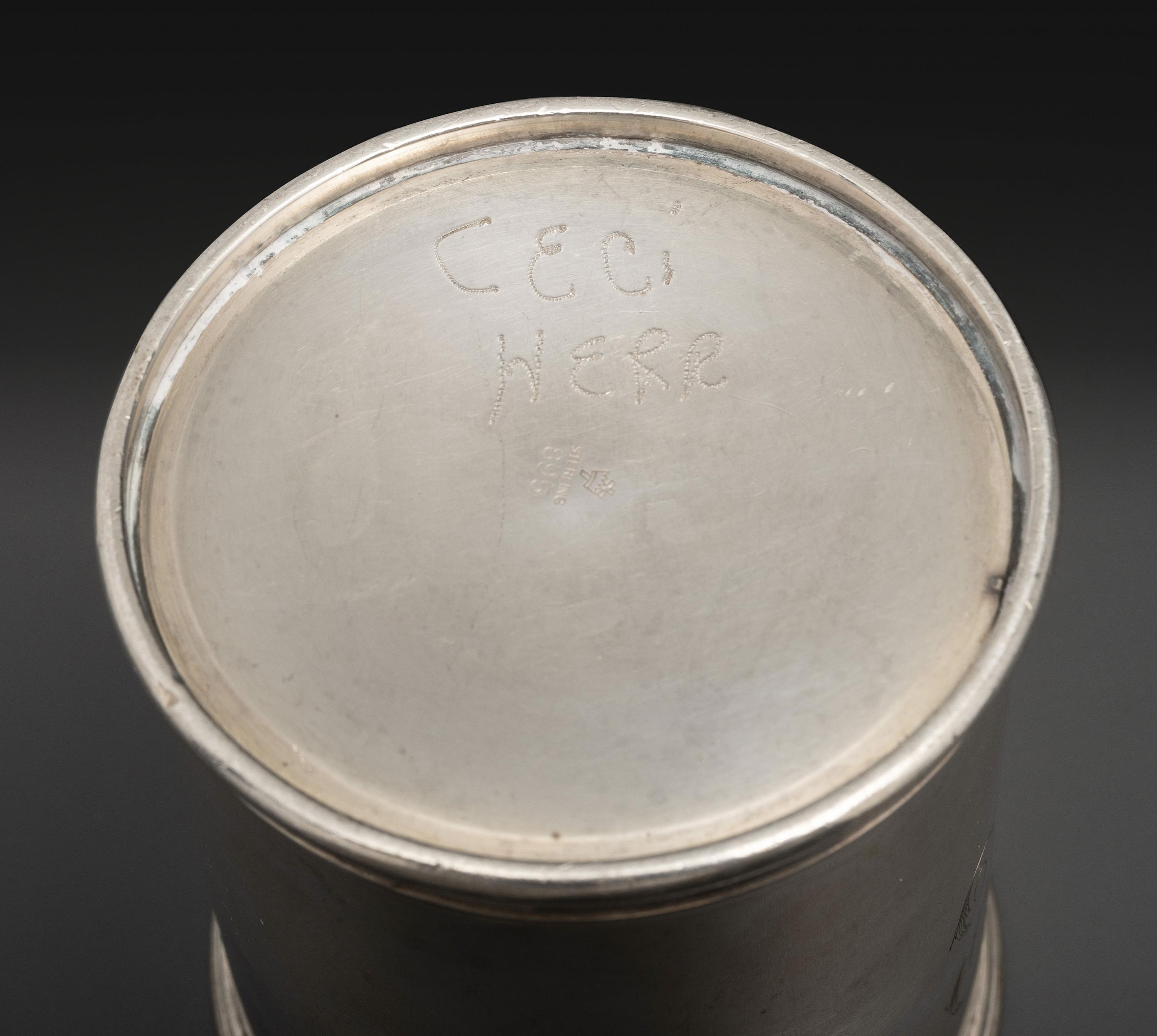Three Silver Julep Cups