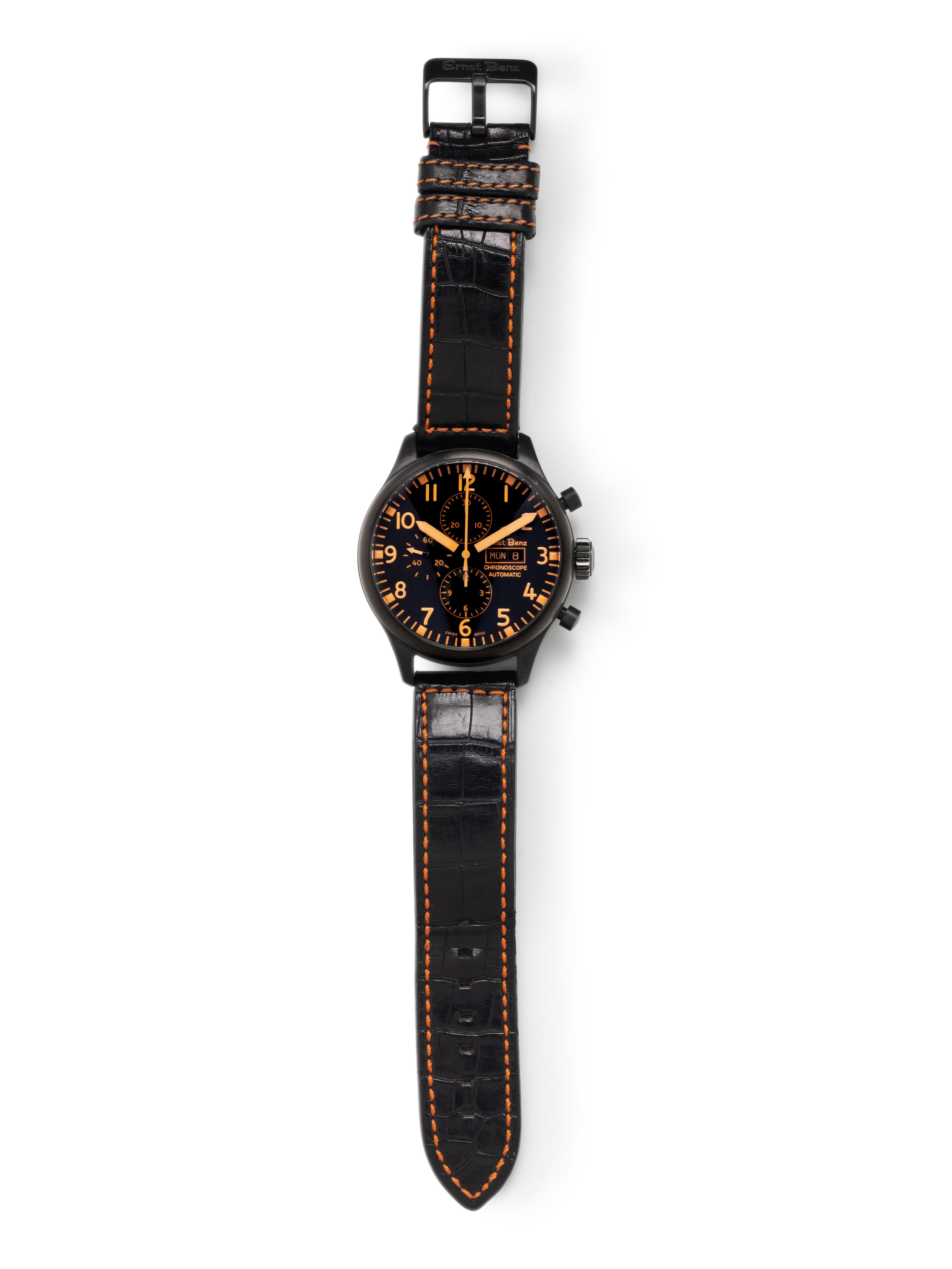 ERNST BENZ, REF. GC10176 STAINLESS STEEL 'CHRONOSCOPE PVD' WATCH
