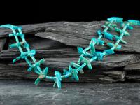 Zuni Double-strand Turquoise Fetish Necklace