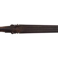 Double Barrel Percussion Shotgun Obtained on the Standing Rock Reservation