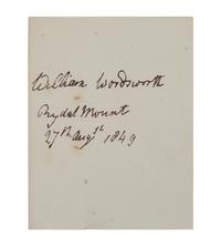WORDSWORTH, William (1770-1850). Yarrow Revisited and Other Poems . London: Printed for Longman, Rees, Orme, Brown, Green & Longman and Edward Moxon, 1835.