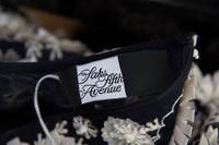An Oscar de la Renta Navy and White Silk Embroidered Dress, Size: 8.