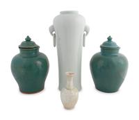 A Collection of Chinese Monochrome Glazed Vases — 19TH/20TH CENTURY
