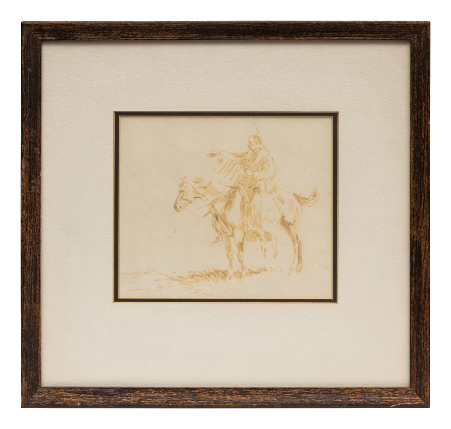 Five Works: Crow Woman , Blackfeet Chief , Five Riders , Portrait and Cheyenne Bust