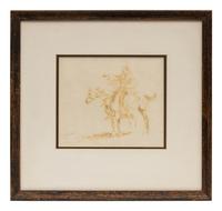 Five Works: Crow Woman , Blackfeet Chief , Five Riders , Portrait and Cheyenne Bust