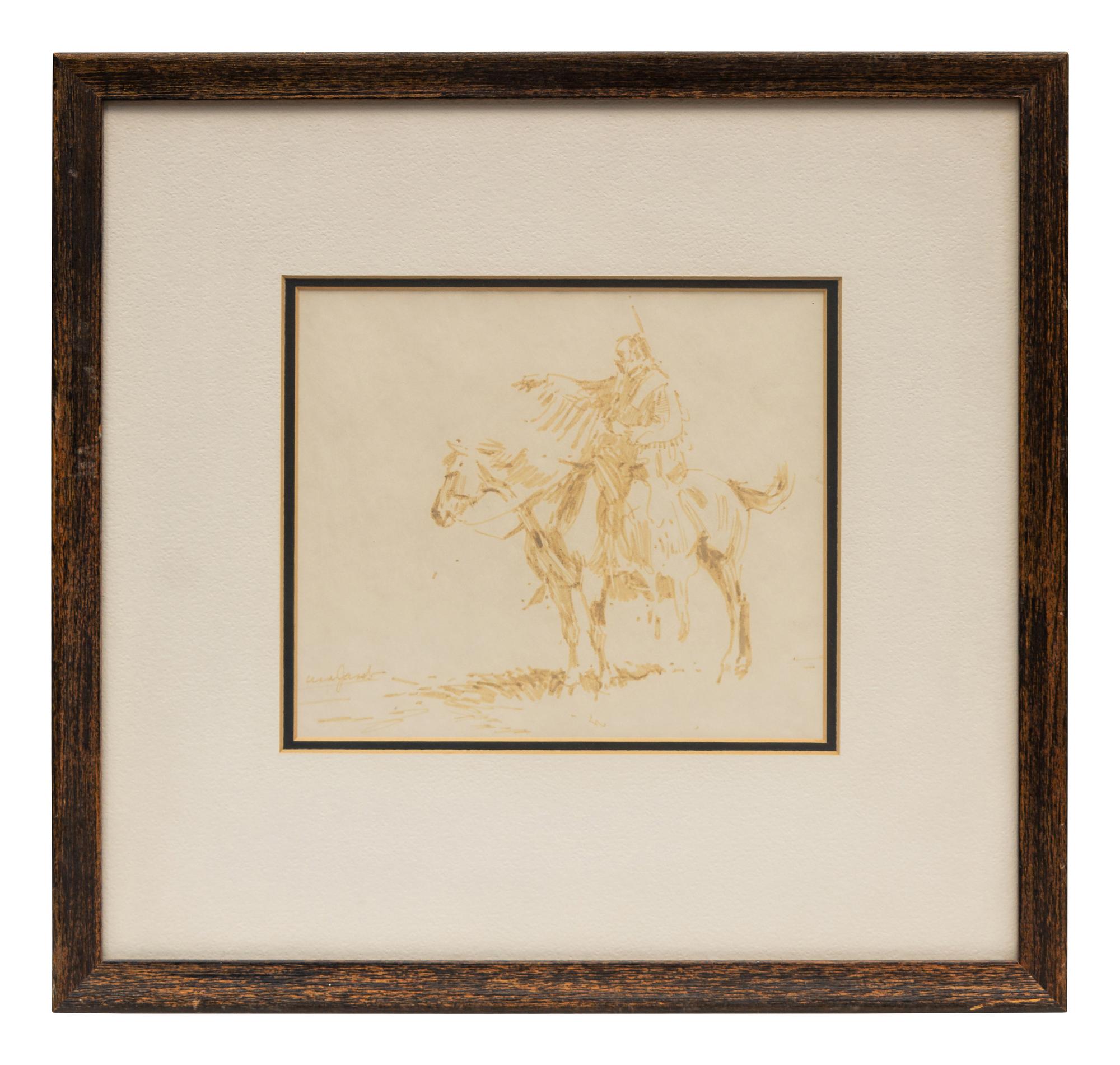 Five Works: Crow Woman , Blackfeet Chief , Five Riders , Portrait and Cheyenne Bust