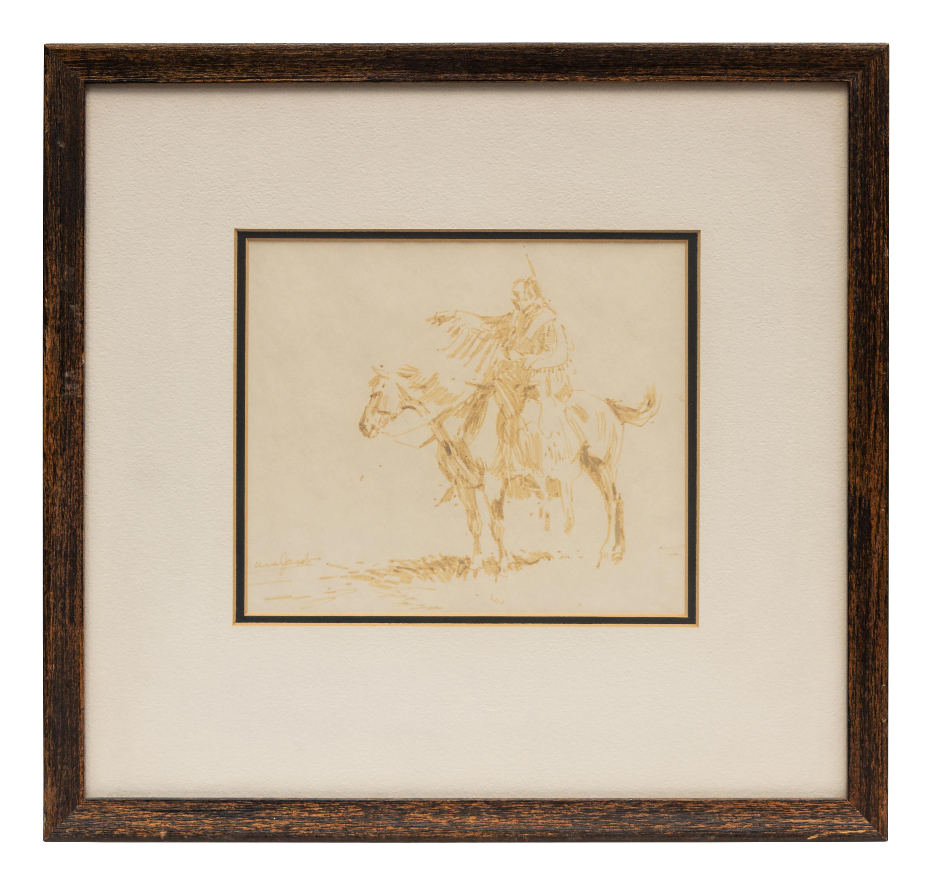 Five Works: Crow Woman , Blackfeet Chief , Five Riders , Portrait and Cheyenne Bust