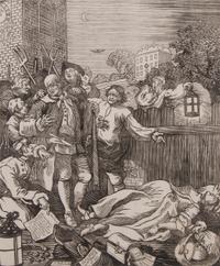 A Group of Six English and American Engravings, Size of largest 25 1/4 x 22 1/4 inches.
