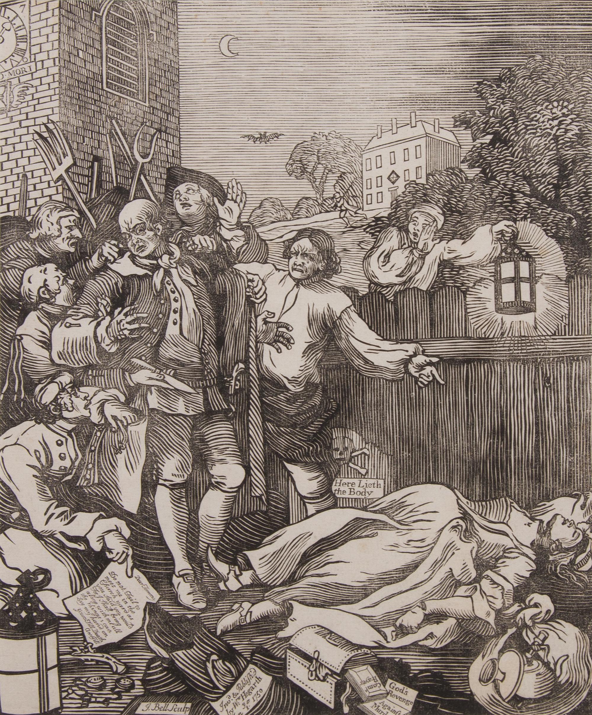 A Group of Six English and American Engravings, Size of largest 25 1/4 x 22 1/4 inches.
