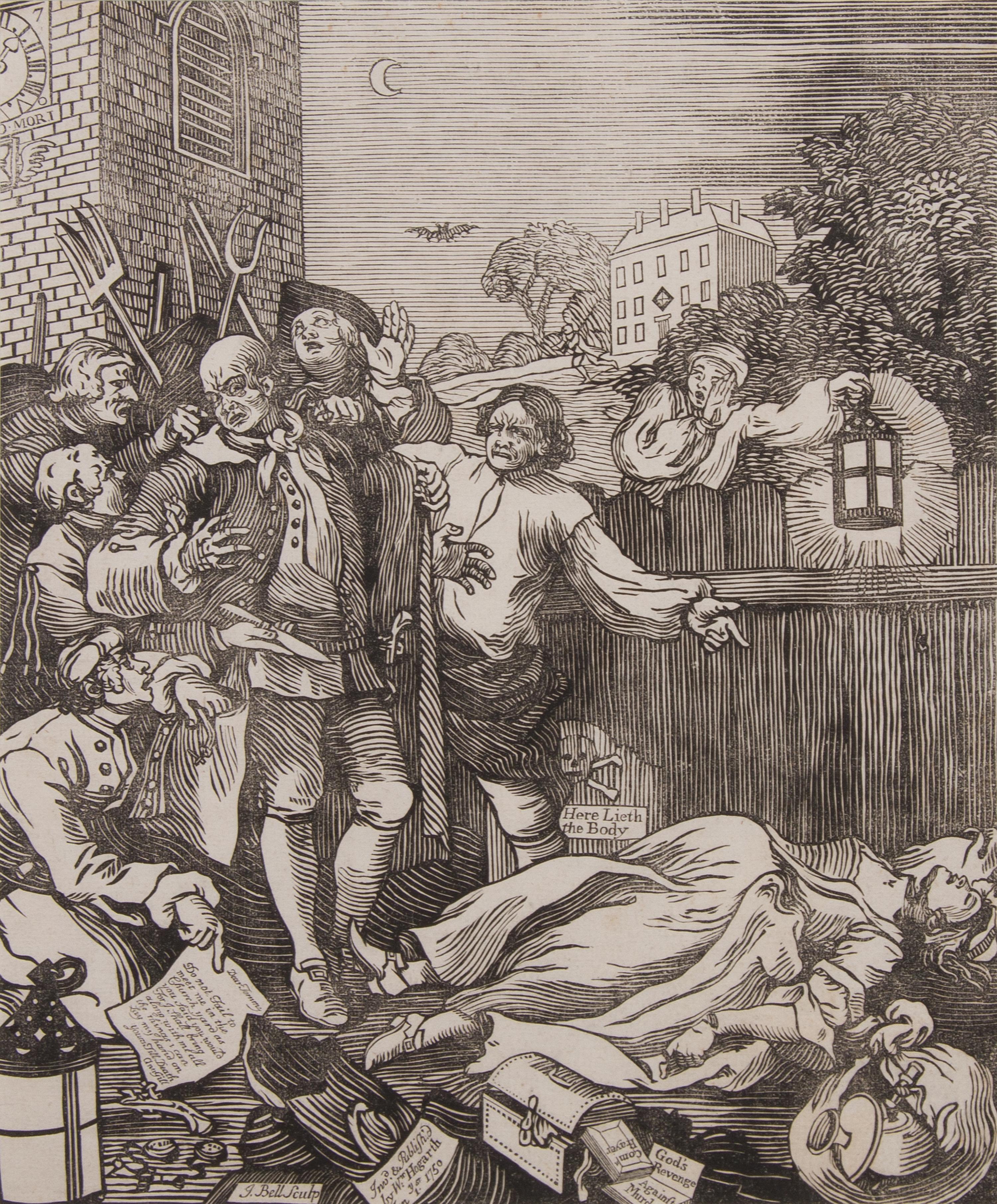 A Group of Six English and American Engravings, Size of largest 25 1/4 x 22 1/4 inches.