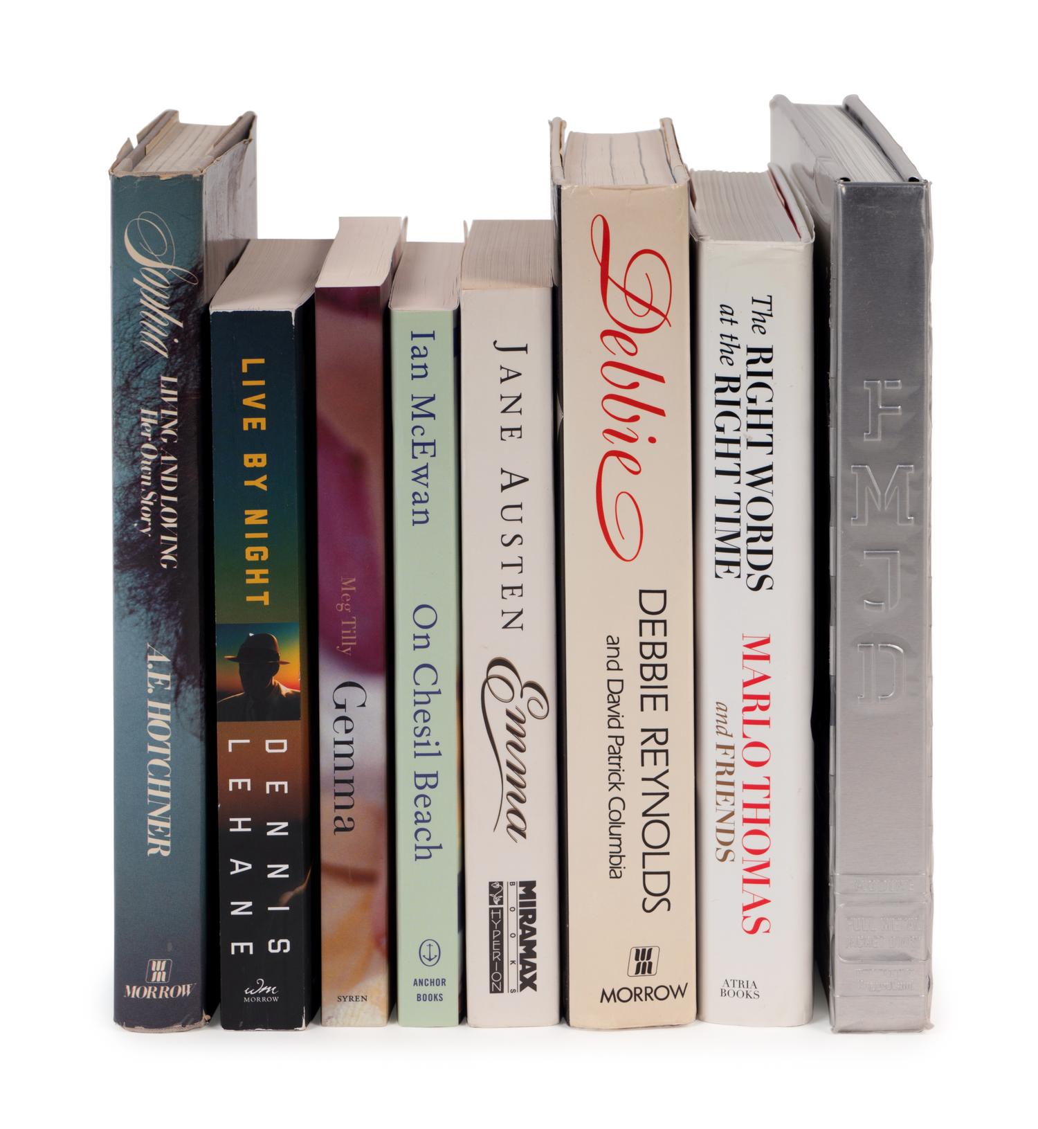 (Celebrity Books) A group of 9 books and 1 DVD signed by celebrities, comprising: