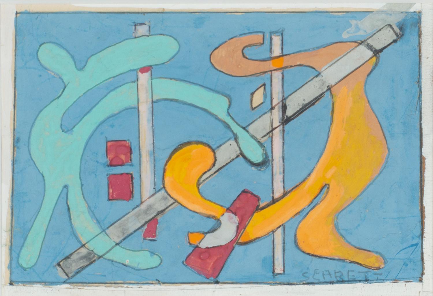 Untitled (Blue, Yellow , and Red; a group of three works)