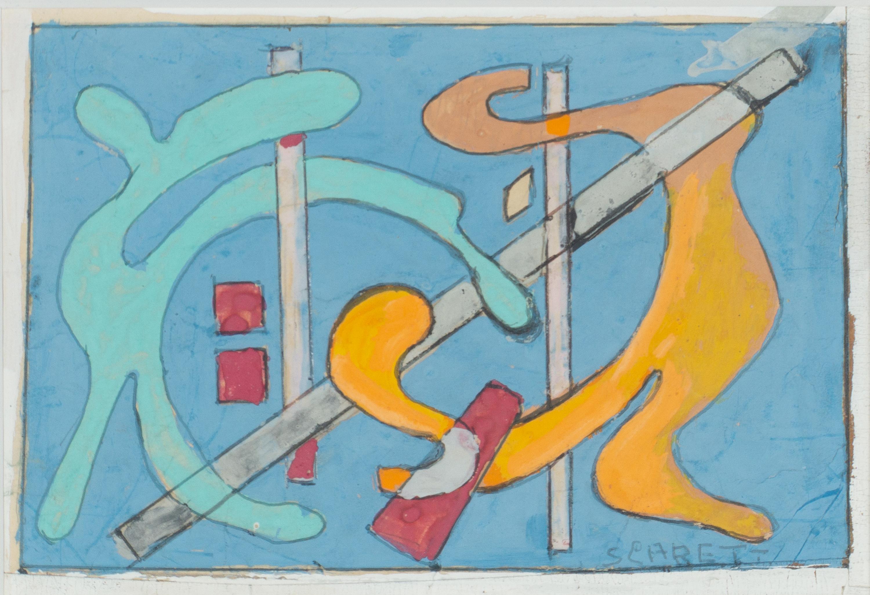 Untitled (Blue, Yellow , and Red; a group of three works)