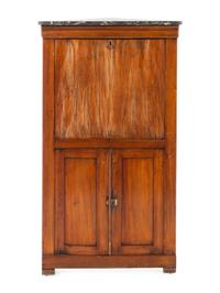 A Continental Fruitwood Corner Secrétaire à Abattant